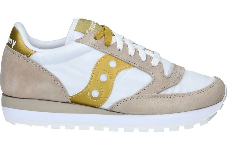 SAUCONY-JAZZ W2-BLANC/TAUPE-DAMES-0005