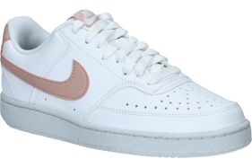 NIKE-COURT LOW-WHITE/PINK-DAMES-0001