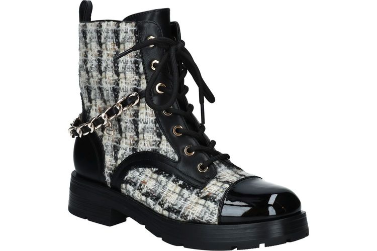 GUESS-XENIY-WIT/ZWART-DAMES-0001