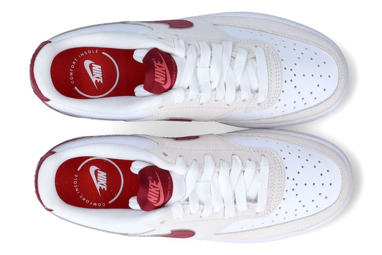 NIKE-COURT VIS2-WHITE/RED-DAMES-0003