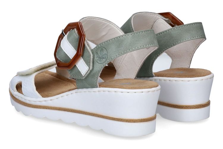 RIEKER-RAYNANS-BLANC/VERT-DAMES-0002