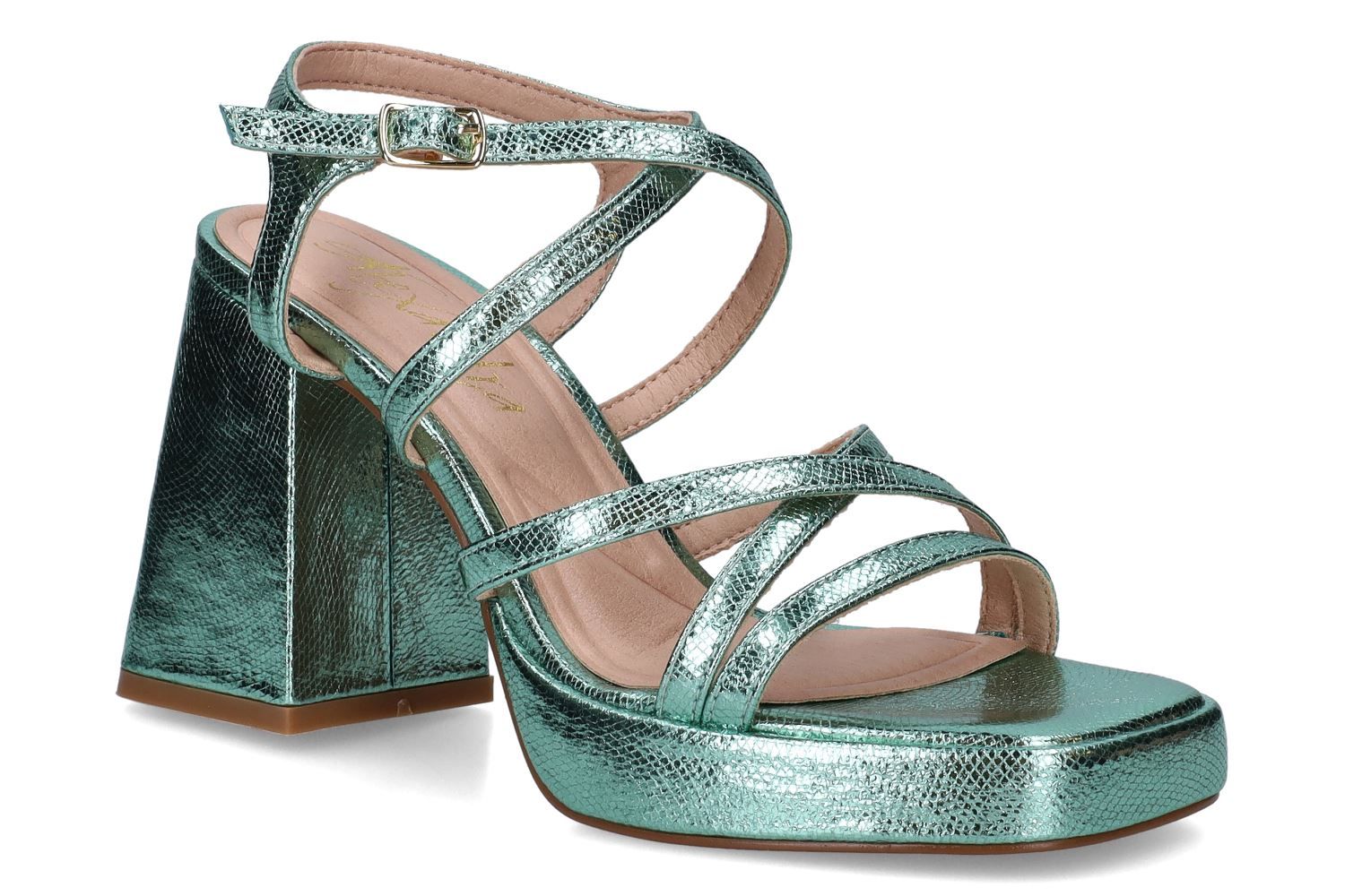 sandale talon transparent