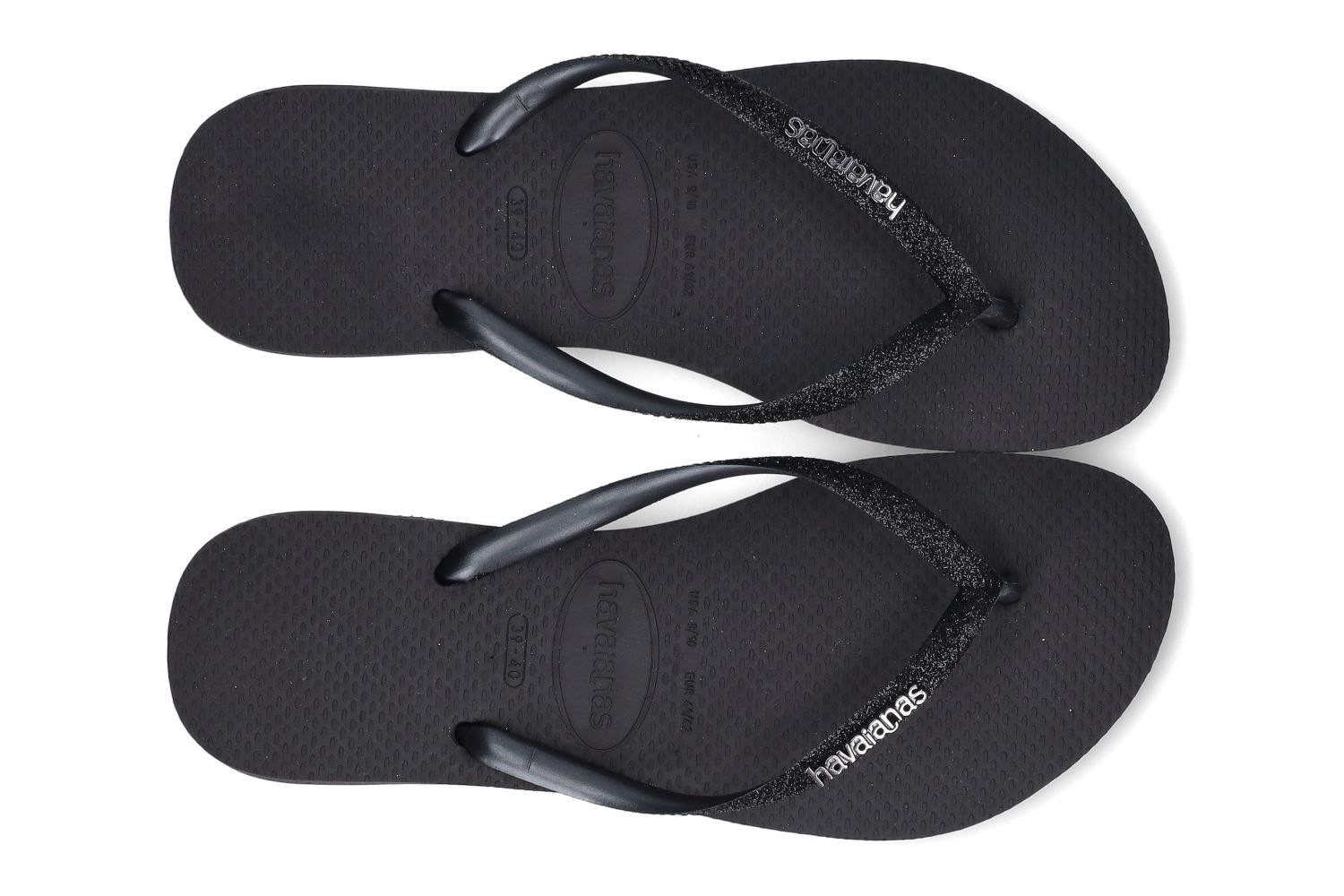 Havaianas Womens Havaianas Sparkle Black Womens Havaianas Black