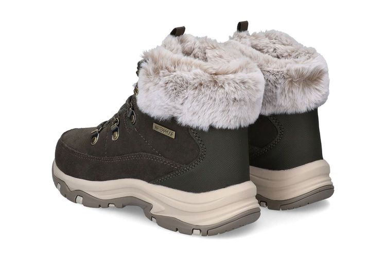 SKECHERS-SNOW WORRIE-KAKI-DAMES-0002