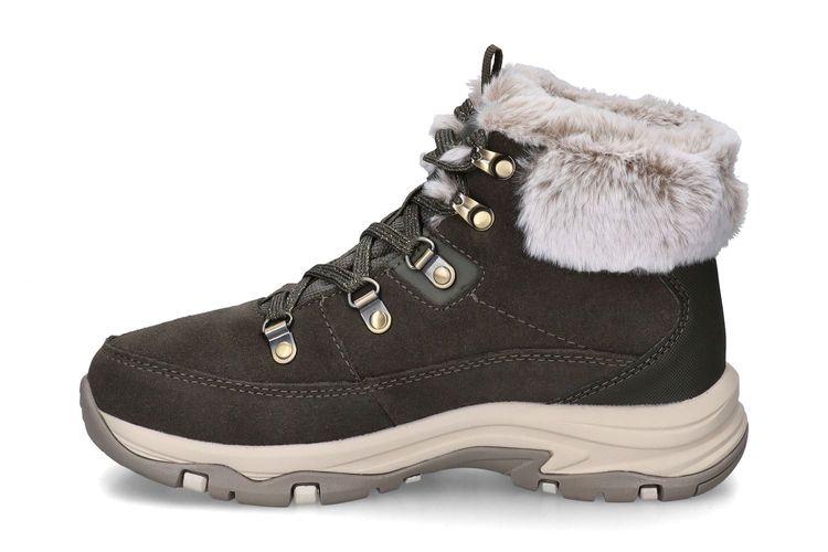 SKECHERS-SNOW WORRIE-KAKI-DAMES-0004