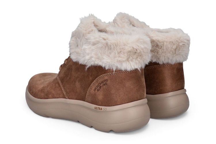 SKECHERS-SLIP IN FUR-COGNAC-DAMES-0003