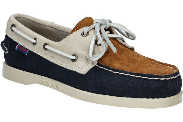 SEBAGO-DOCKS 3-BLAUW/BEIGE-MEN-0001