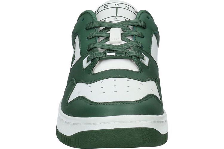 TOMMY HILFIGER-TJM BASKET-VERT/BLANC-HOMMES-0002