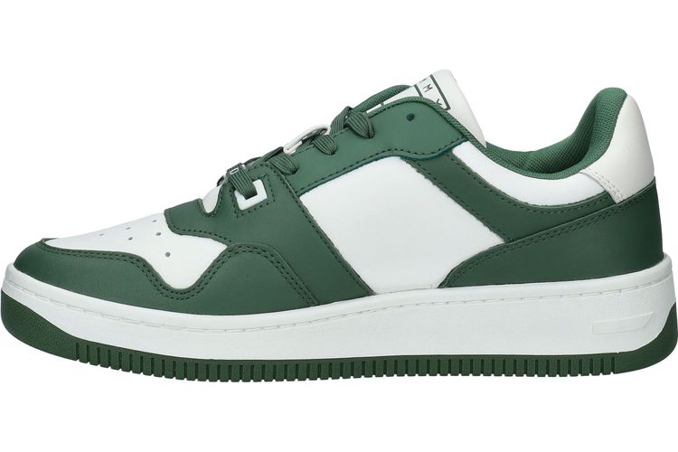 TOMMY HILFIGER-TJM BASKET-VERT/BLANC-HOMMES-0003