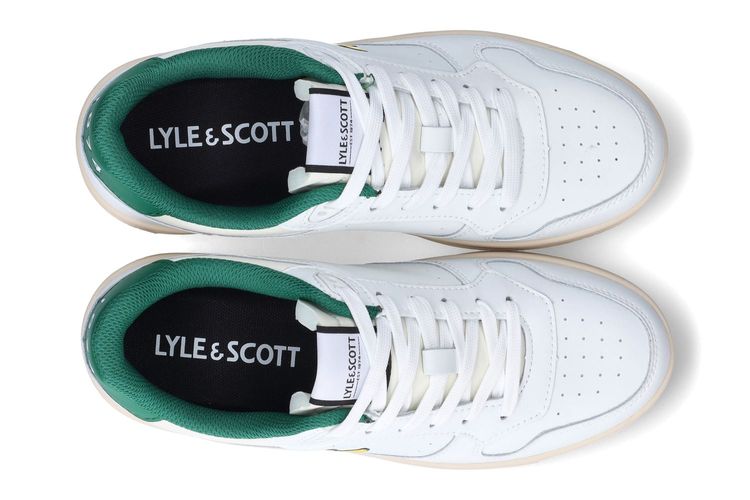 LYLE AND SCOTT-CULROSS 2-BLANC/VERT-HOMMES-0003