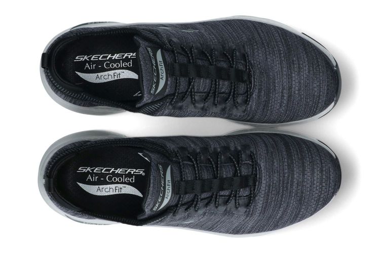 SKECHERS-ARCH FIT 1-NOIR/GRIS-HOMMES-0003