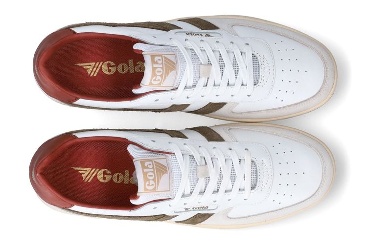 GOLA-HAWK 3-BLANC/KAKI-HOMMES-0003