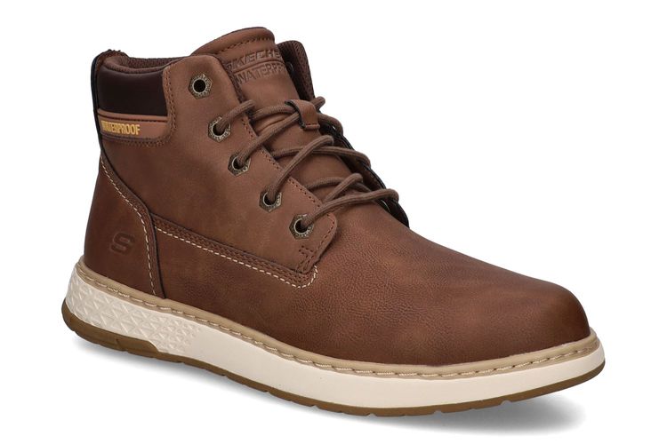 SKECHERS-GARLAN 3-COGNAC-HOMMES-0001