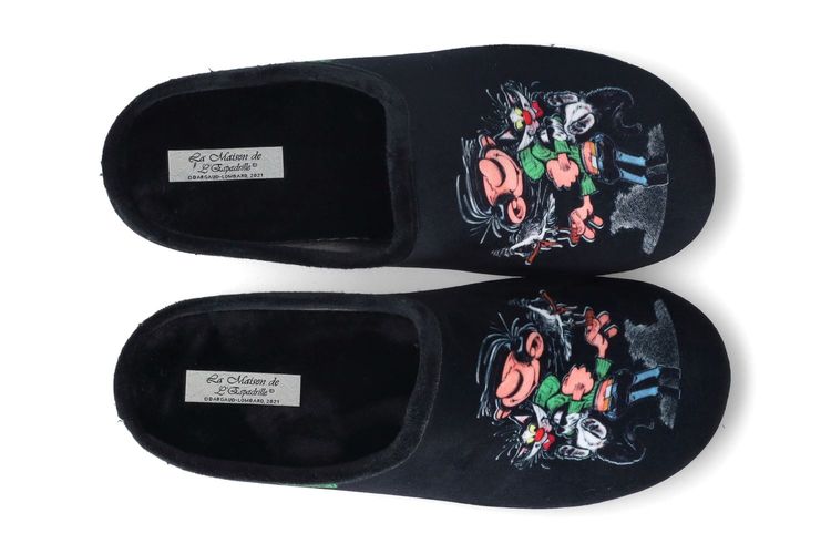 LA MAISON DE L'ESPADRILLE     -GASTON 1-NOIR-HOMMES-0003