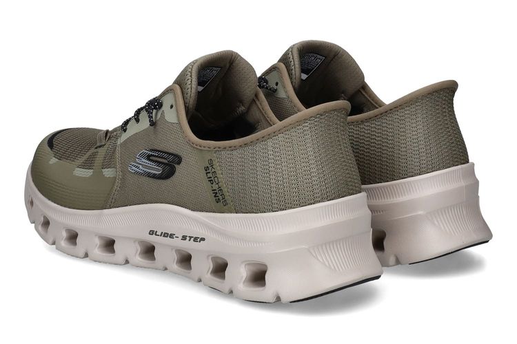 SKECHERS-GLIDE STEP4-KAKI-HOMMES-0002