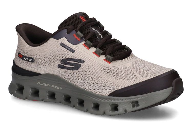 SKECHERS-GLIDE STEP5-BEIGE-HOMMES-0001