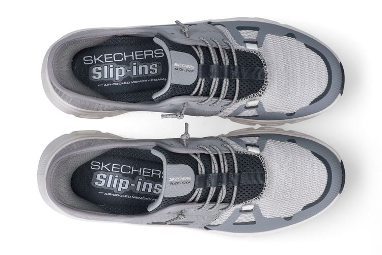 SKECHERS-GLIDE STEP-GRIS-HOMMES-0003