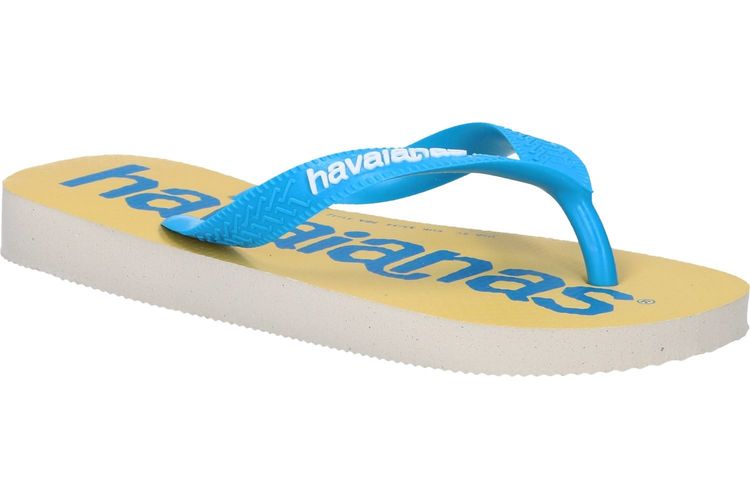 HAVAIANAS-LOGOMANIA-BLEU/JAUNE-ENFANTS-0002