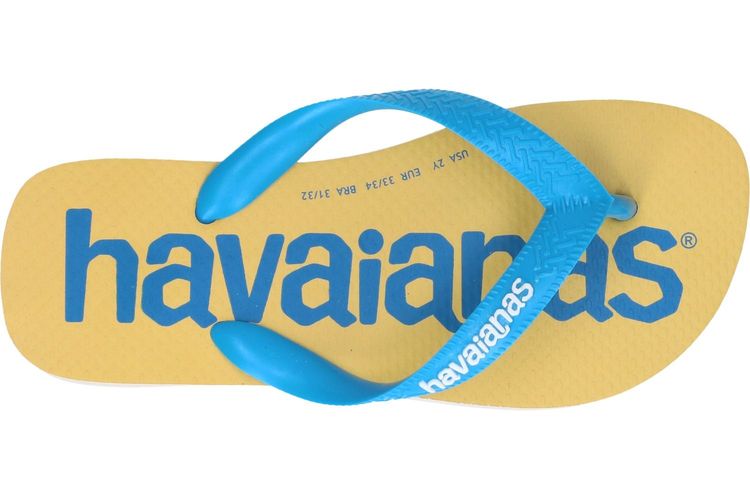 HAVAIANAS-LOGOMANIA-BLEU/JAUNE-ENFANTS-0007