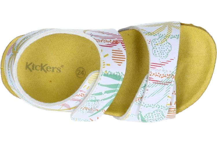 KICKERS-SUMMERKRO-BLANC/JAUNE-ENFANTS-0006