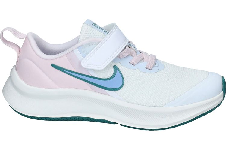 NIKE-STAR RUN4-BLANC/ROSE-ENFANTS-0005