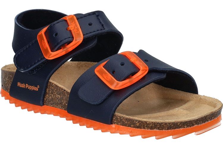 HUSH PUPPIES-DENIS 1-NAVY/ORANGE-ENFANTS-0001