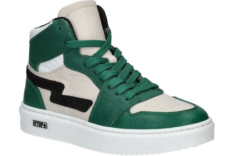 SHOE BI DOU-JESSIE T5-VERT/BLANC-ENFANTS-0001