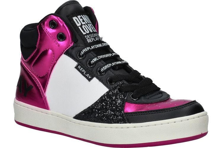REPLAY-COBRA 7-BLACK/PINK-ENFANTS-0001