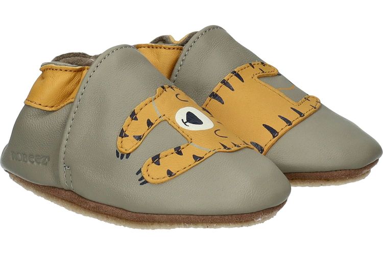 ROBEEZ-TIGER CRP-KAKI/ORANGE-ENFANTS-0001