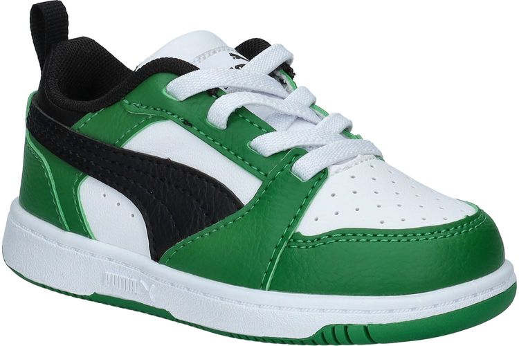 PUMA-REBOUND2-BLANC/VERT-ENFANTS-0001