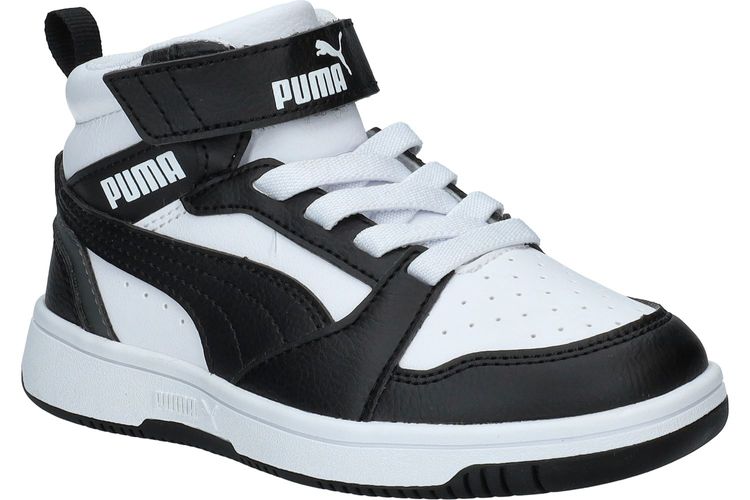 PUMA-REBOUND 5-WIT/ZWART-ENFANTS-0001