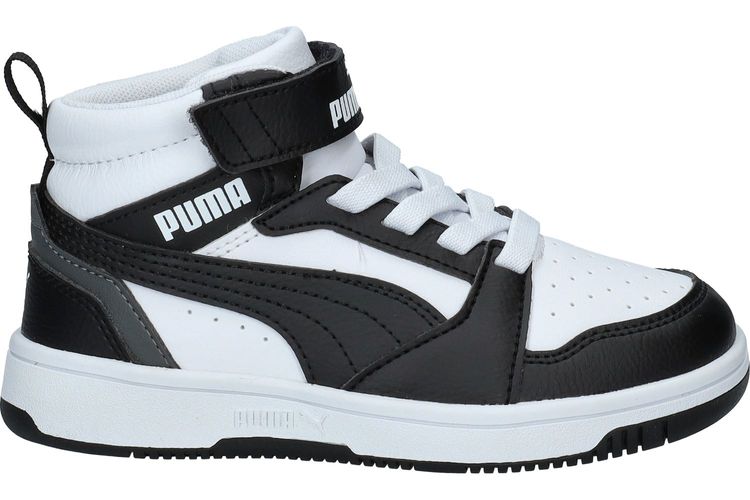 PUMA-REBOUND 5-WIT/ZWART-ENFANTS-0005