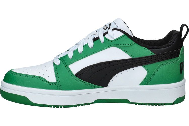 PUMA-REBOUND 10-BLANC/VERT-ENFANTS-0003