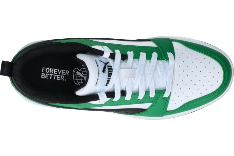 PUMA-REBOUND 10-BLANC/VERT-ENFANTS-0006