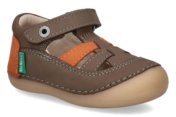 KICKERS-SUSHY2-KAKI/ORANGE-ENFANTS-0001