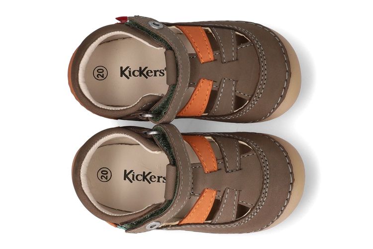 KICKERS-SUSHY2-KAKI/ORANGE-ENFANTS-0003