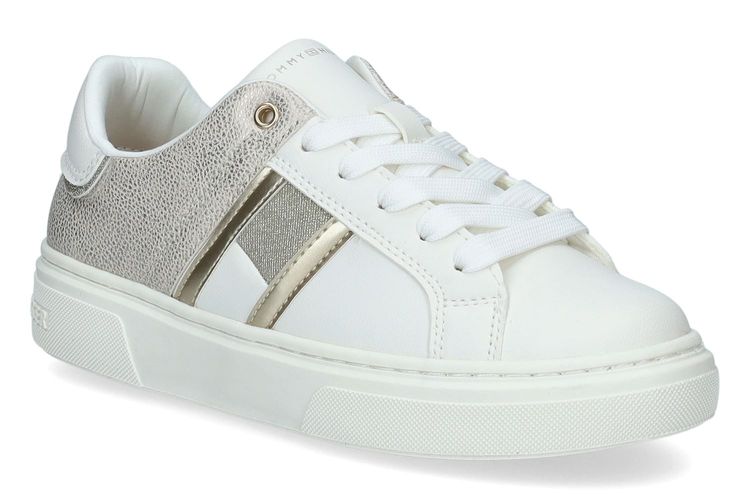 TOMMY HILFIGER-KRYSTALFLAG-WHITE/BEIGE-ENFANTS-0001