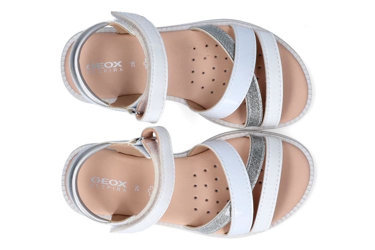 GEOX-KARLY D1-WHITE/SILVER-ENFANTS-0003