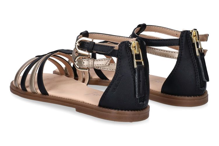 GEOX-KARLY GD-BLACK/GOLD-ENFANTS-0002