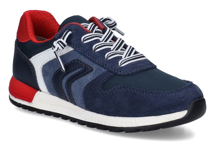 GEOX-ALBEN B2-NAVY/RED-ENFANTS-0001