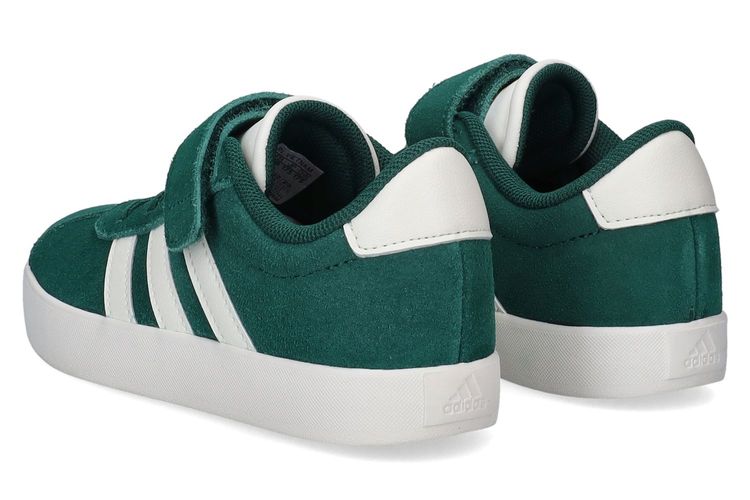 ADIDAS-VL COURT K9-VERT/BLANC-ENFANTS-0002