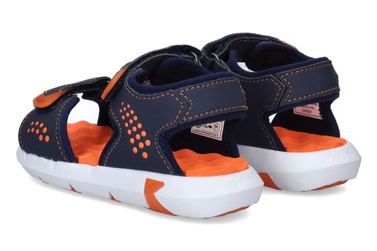 KICKERS-JUMANGAP-MARINE/ORANJE-ENFANTS-0002