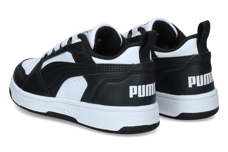 PUMA-REBOUND JR4-BLANC/NOIR-ENFANTS-0002