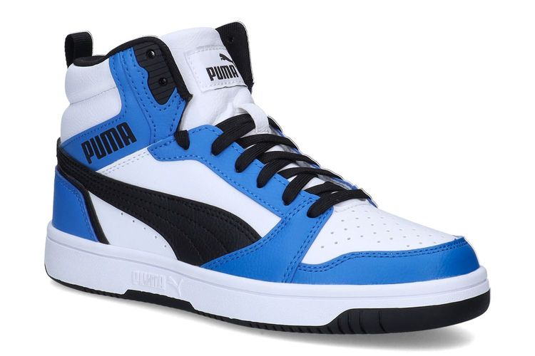 PUMA-REBOUND JR5-BLANC/BLEU-ENFANTS-0001