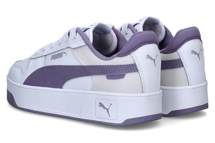 PUMA-CARINA K4-BLANC/MAUVE-ENFANTS-0002