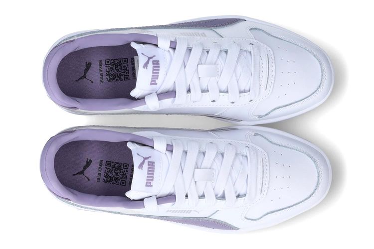 PUMA-CARINA K4-BLANC/MAUVE-ENFANTS-0003