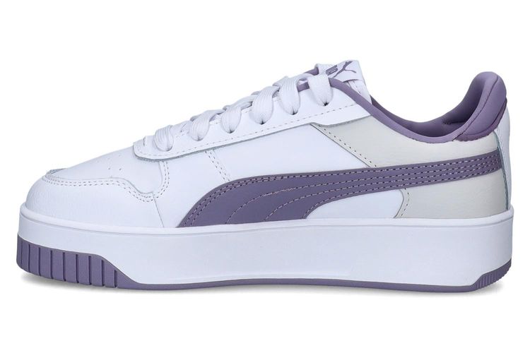 PUMA-CARINA K4-BLANC/MAUVE-ENFANTS-0004