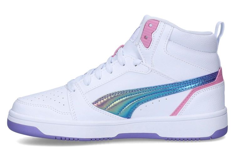 PUMA-REBOUND K6-BLANC/MAUVE-ENFANTS-0004