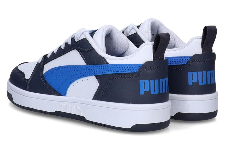 PUMA-REBOUND K8-BLANC/GRIS-ENFANTS-0002