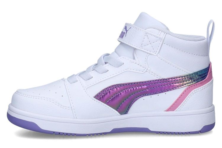 PUMA-REBOUND K3-BLANC/MAUVE-ENFANTS-0004